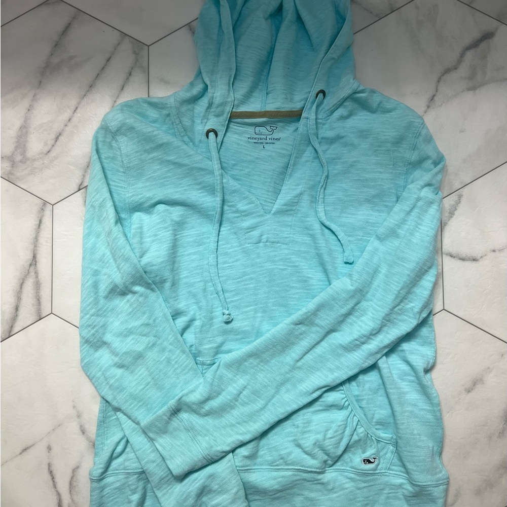 Vineyard Vines aqua pullover hoodie